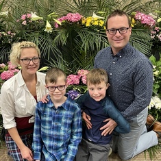 Seth’s brother’s family at Southwood Lutheran Church on Easter 2022