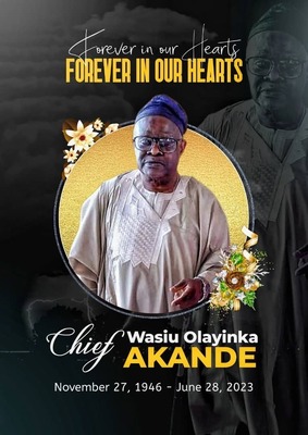 Chief Abdul Wasiu Olayinka Akande