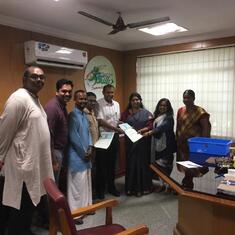 Remembering you Abhijeet for all your support :) Signing of MoU with TN DET 