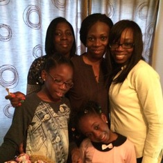 Abi with her younger Sisters and nieces