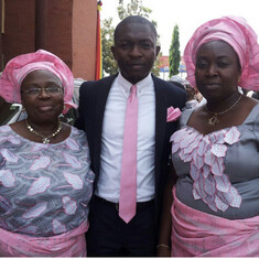 Mummy, Adedeji and Adetilewa at Kola and Dolapo Sanyaolu's wedding