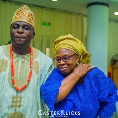 Mummy and Dewale Otolorin at his engagement