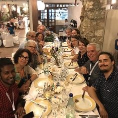 Anny-Chantal and friends at the Rosetta science workshop and SWT49 dinner, Rhodes, Greece, May 2018