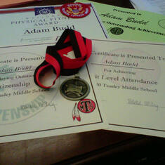 adam awards- 8th grade at Teasley MS
