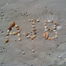 Seashells for Adam.  He loved the beach.
