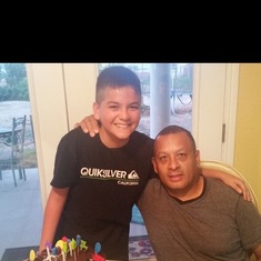 My Tio and I at my birthday party