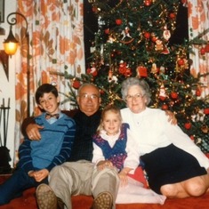 Grandma and Grandpa Parker with Adam and Julia