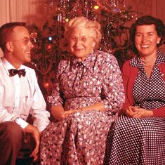 1956 Christmas with John's Mother Esther