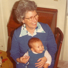 1977 With Granddaughter Sylvie