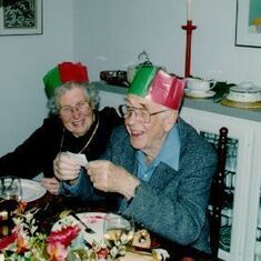 Addie and John, Christmas 2000