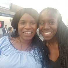 Adebisi with her niece