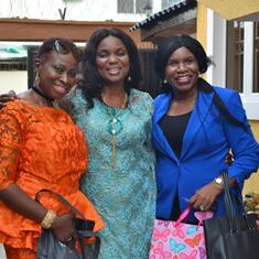 Adebisi with her two jolly good friends (Mrs Ronke Olamilokun & Mrs Nike Olayinka)