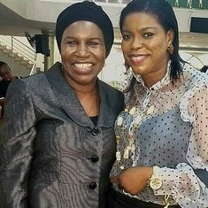 Bisi with her jolly good friend (Mrs Bunmi Olafusi)