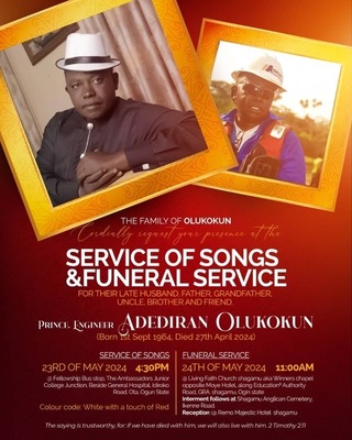 PRINCE ENGINEER ADEDIRAN OLUKOKUN