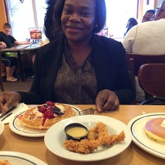 Lunch with mom after church
