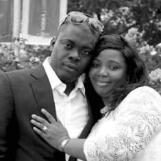 JIRE AND TOSIN ON WEDDING DAY