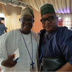 Dad with his friend, Mr Tokunbo Osunneye
