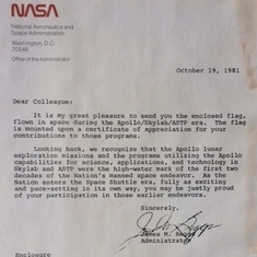 Man to the Moon letter