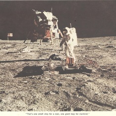 Moon landing-walk