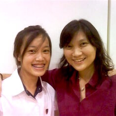 With Ms Loh in 2007 during Thanksgiving service for the Class of 2006 alumni when we returned to the new Lor Ah Soo premises