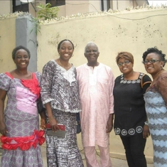 Late Dr. 'Bisi's children with daddy Adelola & Anty Joke Olugbuyi. During a visit to his Ibadan hous