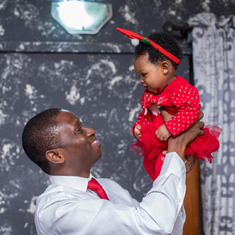 Adeola and his baby, Oluwadarasimi
