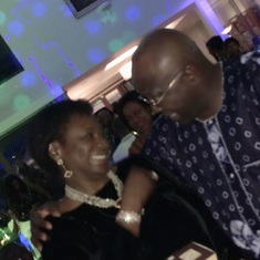 Dr.Yemi Ogunbiyi & Aunty Sola having a laugh 