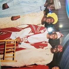 Pastor's birthday-from left olusola JOHNSON, olusola Poter,Ayo Kolawole & Doris Ikepedia