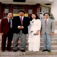 Adhip teaching in Vietnam 1992