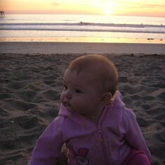 Adria baby at beach