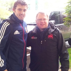 Another Welsh Rugby star, Leigh Halfpenny 