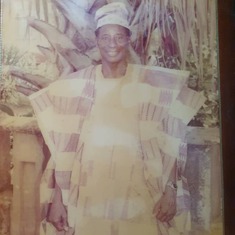 Mama's late husband Pa Oriola Onafeko.