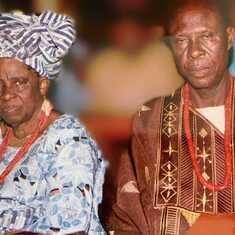 Mama with her only Sibling, Late Pa Babatunde Balogun.
