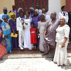 Group picture at sister Emily's wedding March 2016