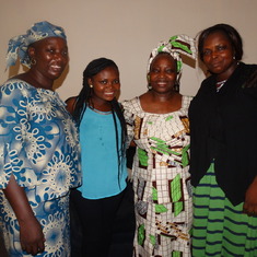 Ya-Agie, aunty Ladi, sister Sarah & aunty Martha