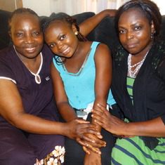 Ya-Agie, sister Sarah & aunty Ladi
