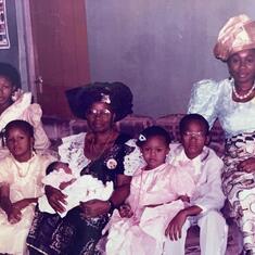 Mama, Nonye, Uju and grandkids