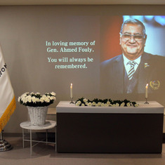 WT Seoul Headquarters prepared a memorial place for Gen. Fouly.