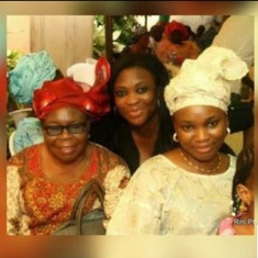 Mum with Bisi and Bimpe