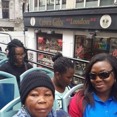 Mum and Bimpe in London