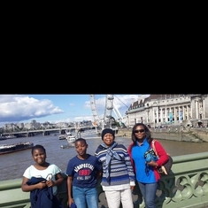 Mum and grandchildren in London