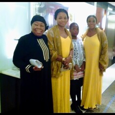 Mum with Bisi, Bimpe & Dami in Dubai 