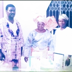 Mum with brother; Adewale Shekoni & friend; Mr. Abraham 