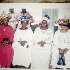 Mum with some members of the Ladies' Progressive Society; Wesley Methodist Church; Zaria