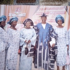 Mum & Dad with friends from Zaria at Kemi's  wedding 