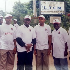 At Shiloh rally with church members (2010)