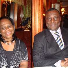 Daddy and his wife at Damilola's prom in London(2008)