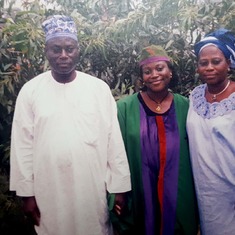 Daddy and his wife at Bolanle's Matriculation at Covenant University, Ota(2005)