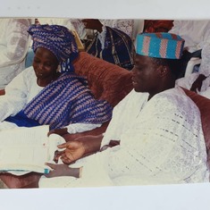 Daddy and his wife at Akin's wedding(1999)