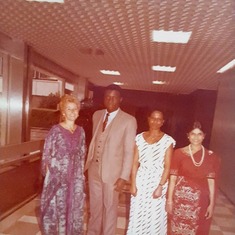 Daddy with his wife and colleagues at the UNESCO closing ceremony.